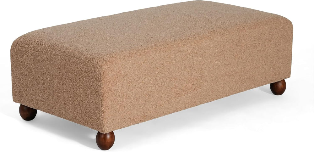 Christopher Knight Home Rika 48" Comfy Boucle Upholstered Bedroom Bench,...