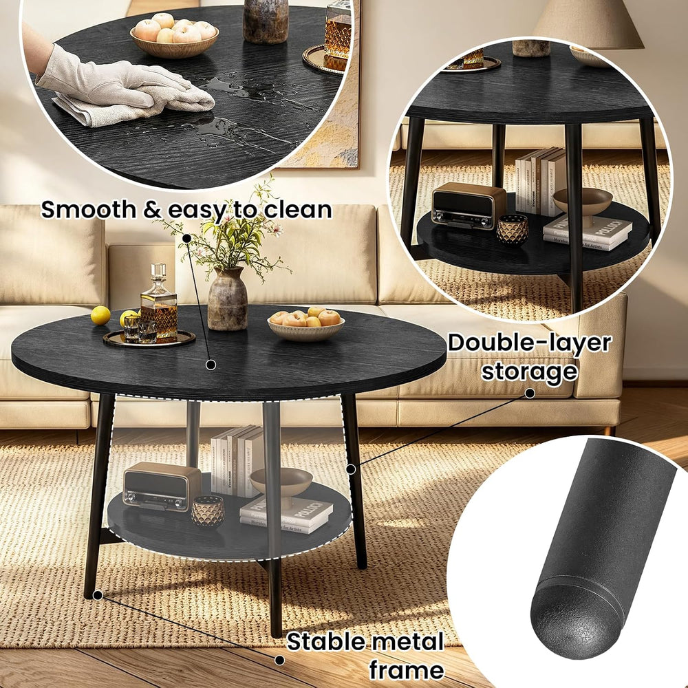 AWQM Coffee Table, Coffee Table Set of 3, Coffee Tables for Living Room