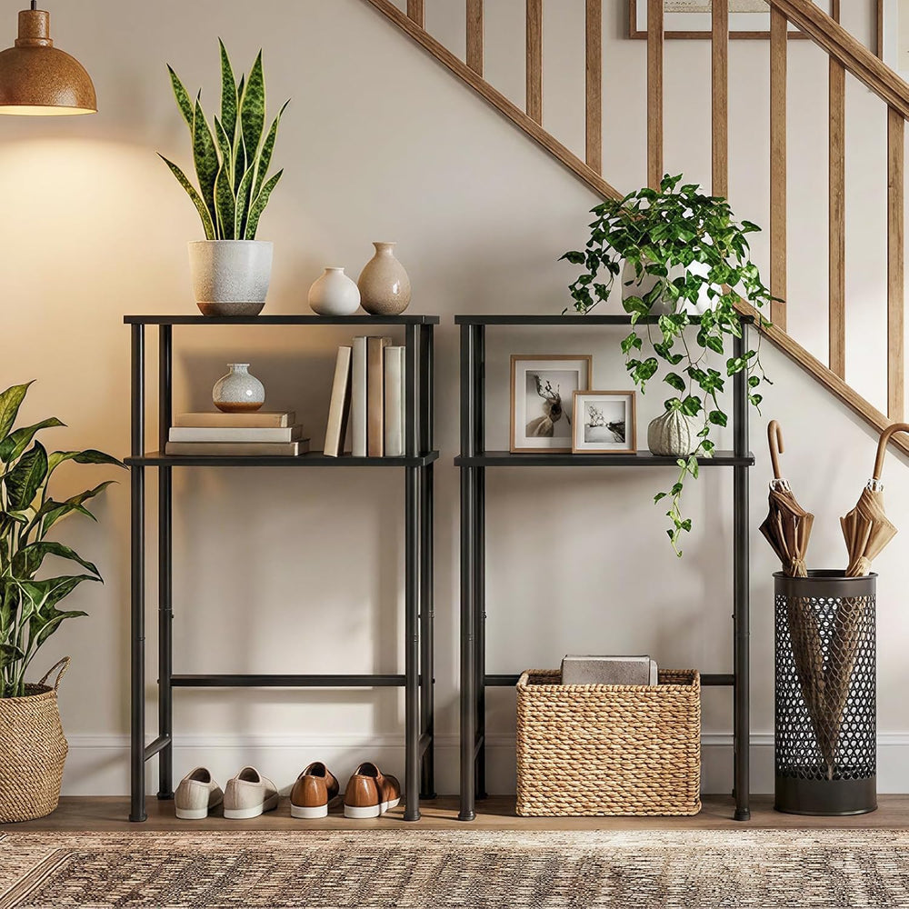 HOOBRO Narrow Console Table for Small Space, 15.7" Entryway Table with S...