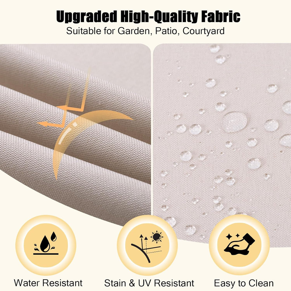 idee-home Outdoor Chair Cushions for Patio Furniture, Outdoor Seat Cushion