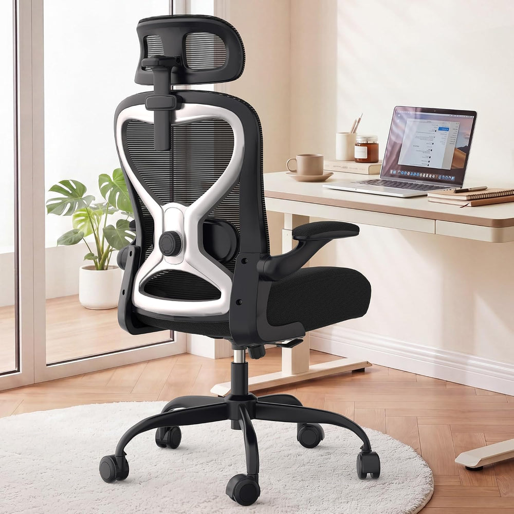 Home Office Desk Chairs, Ergonomic Office Chair with Lumbar Support & 3D ...