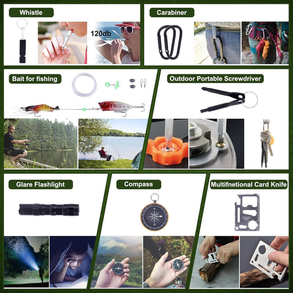 Survival Kit Advent Calendar for Men 24 Days Countdown with Premium Outdoor S...
