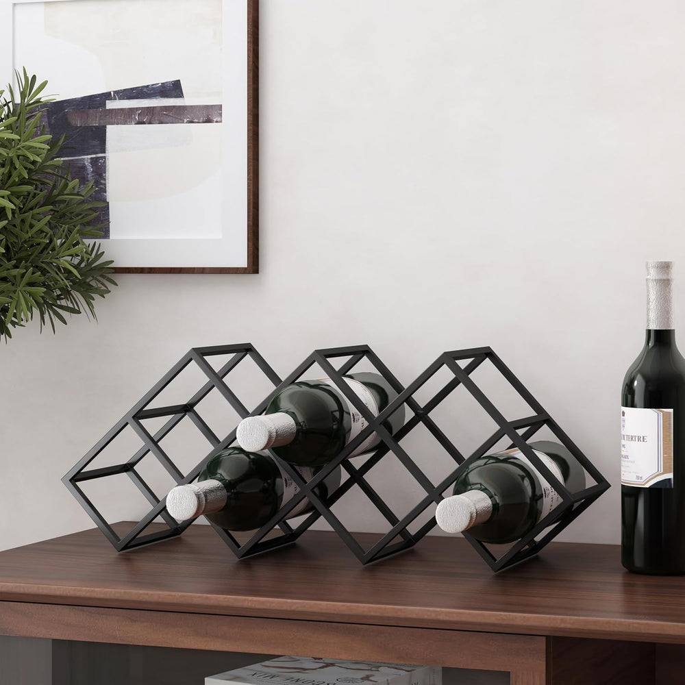 Wine Rack Freestanding Floor Countertop Wine Racks Storage Bottle Hold | Vers...