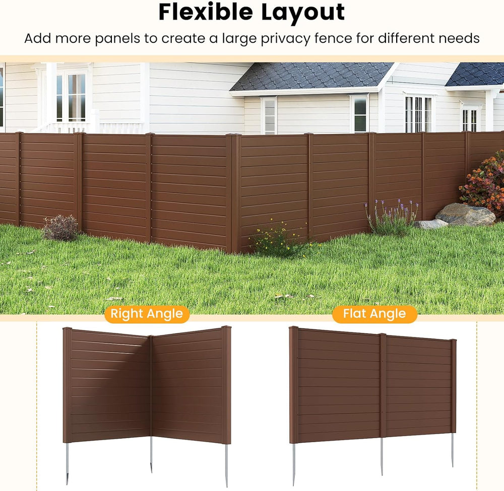 GIANTEX 48''H x 48''W Air Conditioner Fence Privacy Screen 4 ...