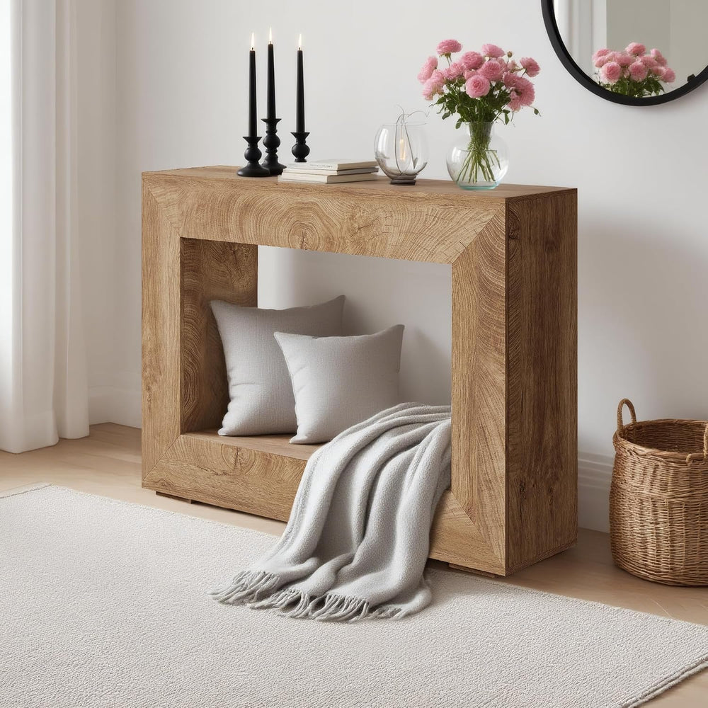 GAOMON 47" Narrow Wood Console Table with Storage Shelf - Vintage Accent...