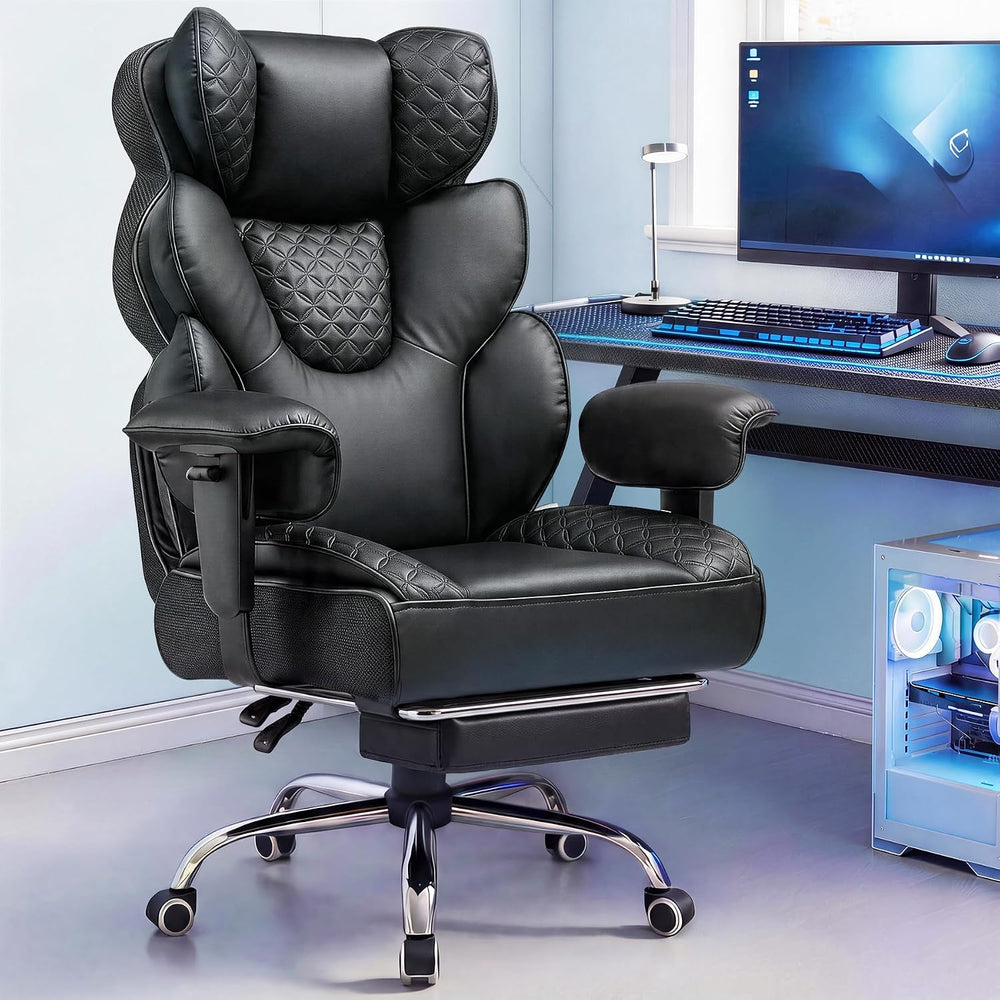 GTPLAYER Big and Tall Gaming Chair Ergonomic Heavy Duty Office Chair Racing S...