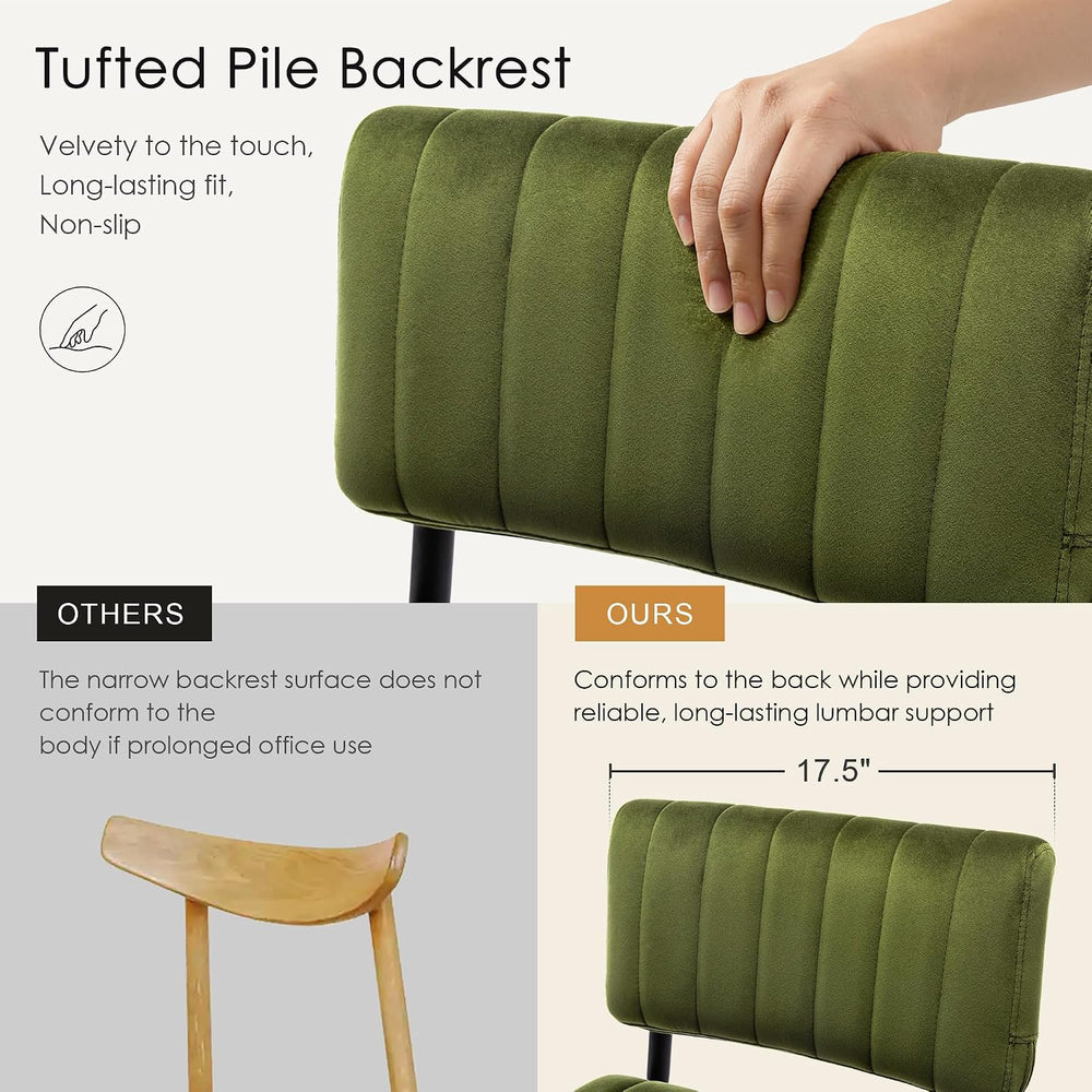 Flouki 24.6 Inches Bar Stools Set of 2, Cantilever Counter Height Barstools, ...