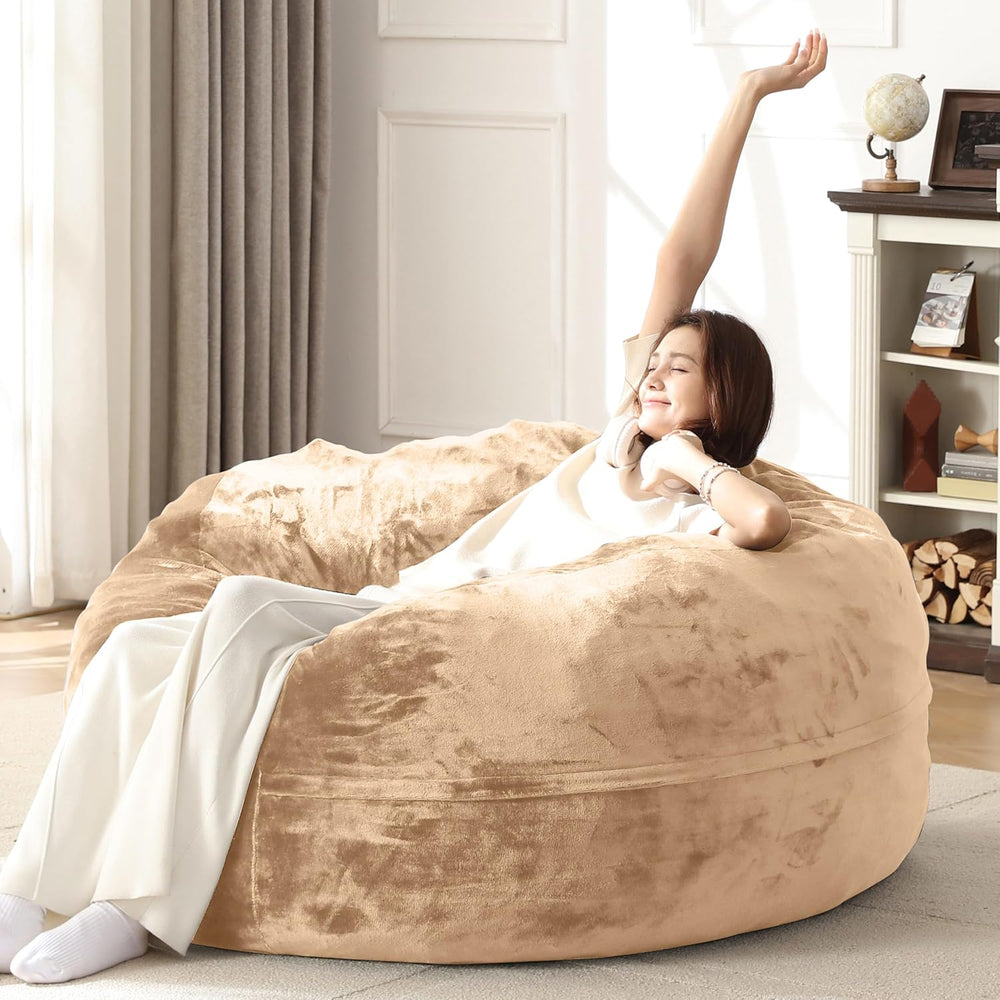 Bean Bag Chair for Adults Soft Comfy Bean Bag for Adults, Cozy Reading Chair,...