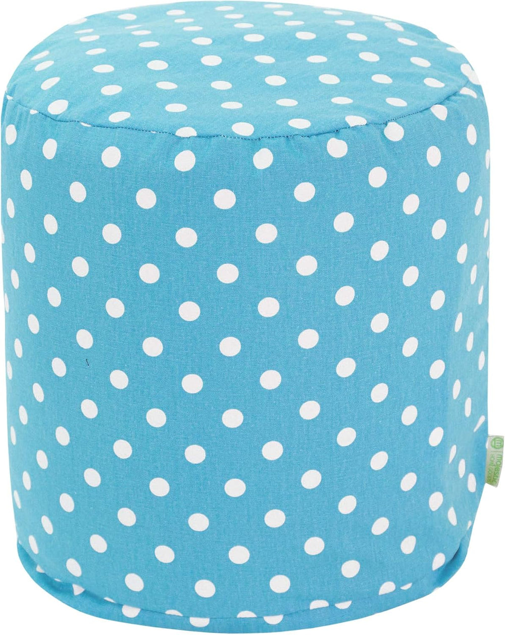 Majestic Home Goods Aquamarine Small Polka Dot Indoor Bean Bag Ottoman Pouf 1...