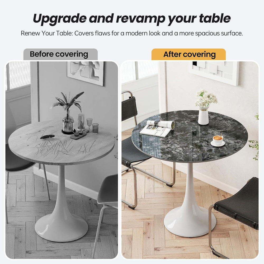 23.6″ Round Sandstone Sintered Stone Table Top - Heat Resistant Waterproof fo...