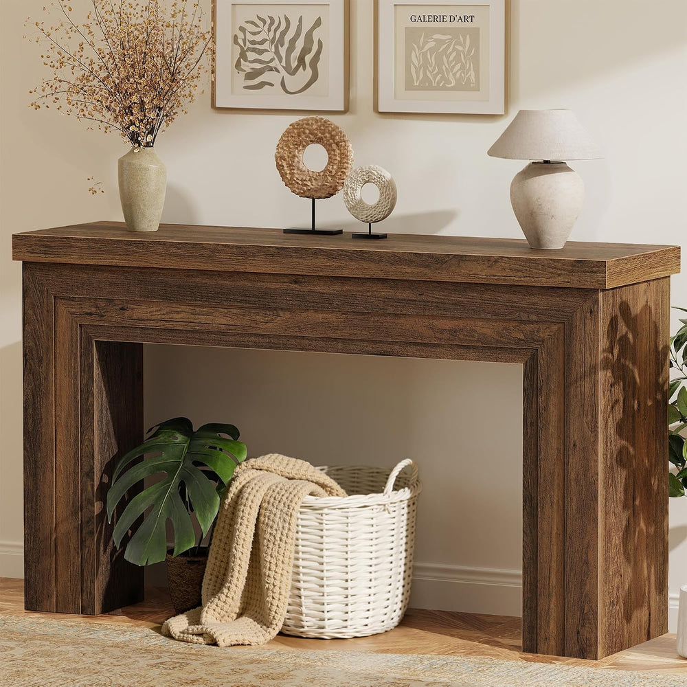 Huuger 54 Inch Entryway Table, Rectangular Console Table for Living Room | Fa...