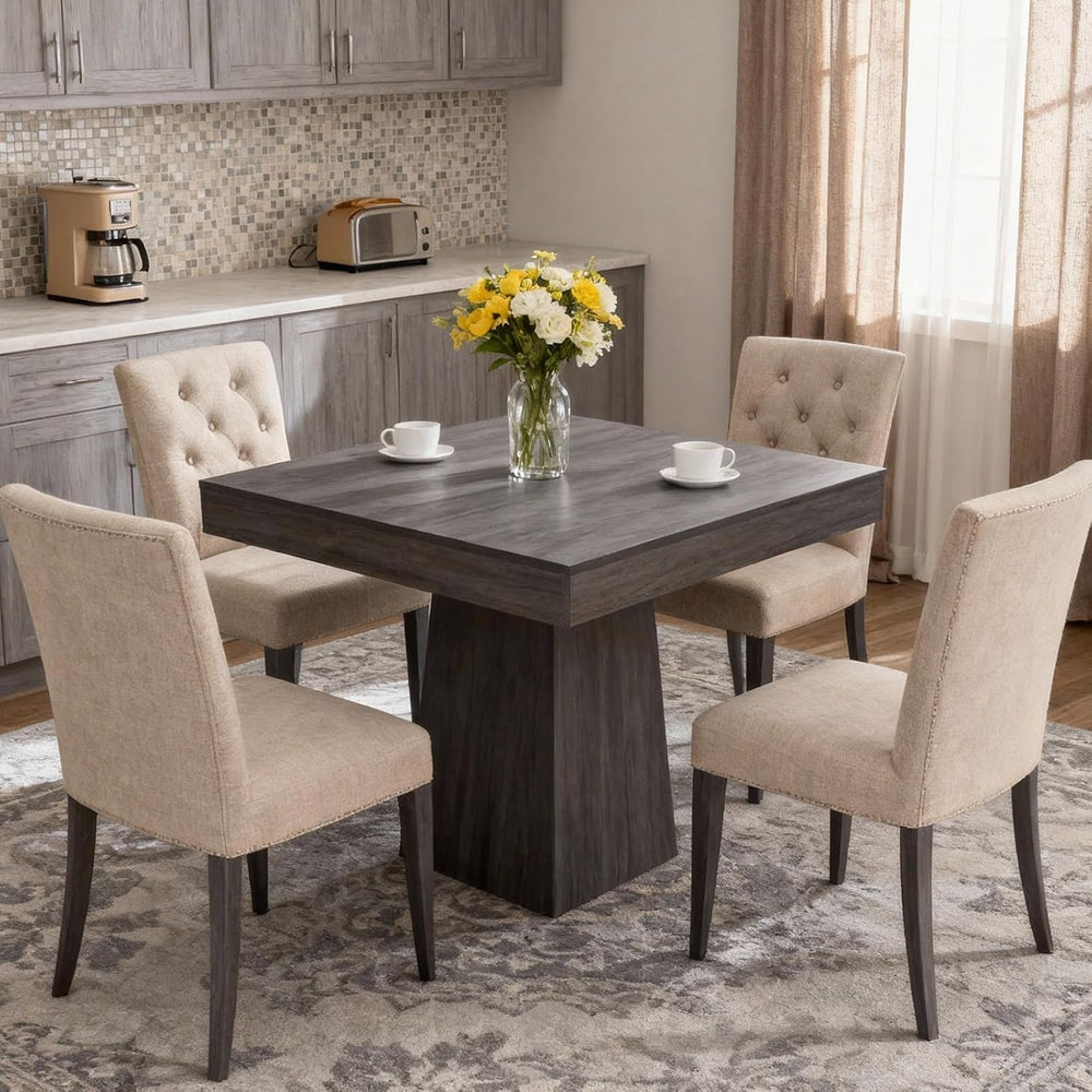 GarveeHome Square Dining Table for 4, 31.5'' Small Kitchen Table with...