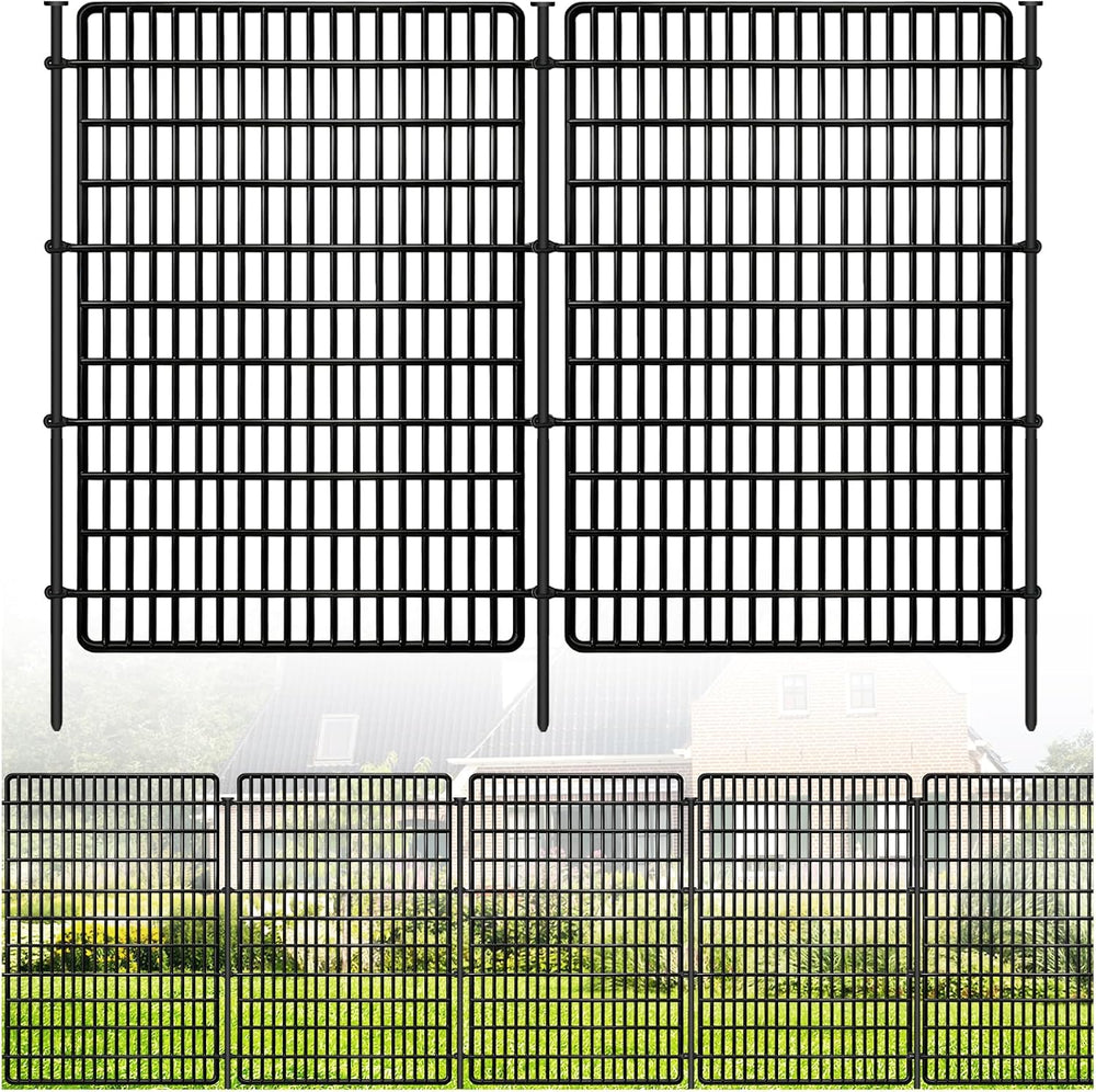 ULIOK 10 Panels No Dig Decorative Garden Fences, Dog Fence Outdoor for Yard, ...