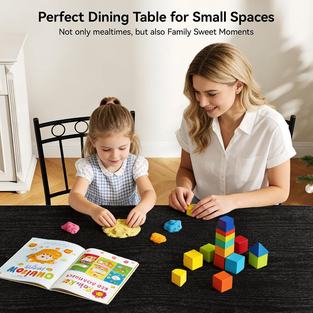 Vipbear Kitchen Dining Table Set for 4, 5-Piece Kitchen Table Set,Dining Room...