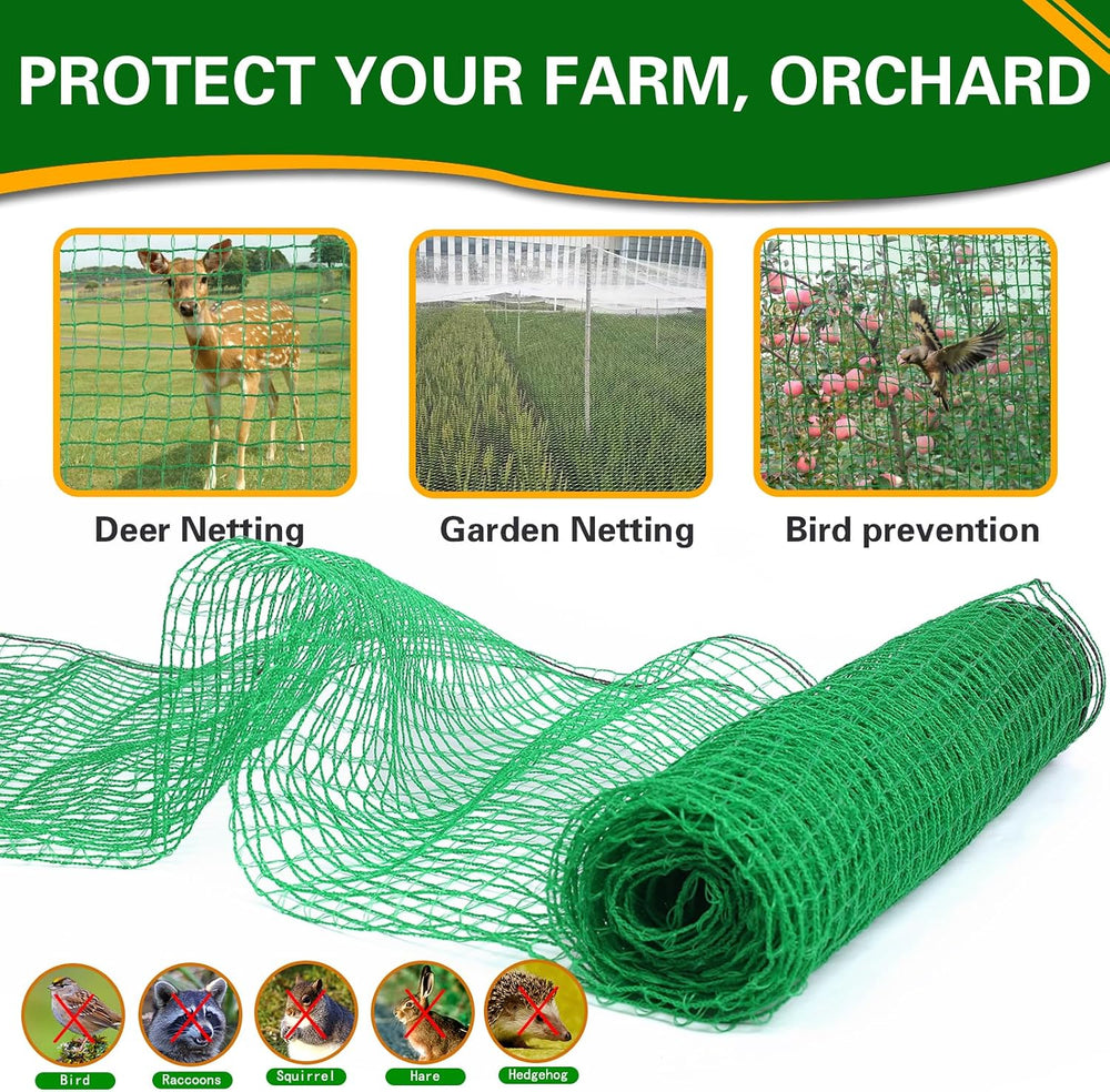 Deer Fence 4ft X 100ft Deer Fencing for Garden with 50 Cableties10 Stainless ...