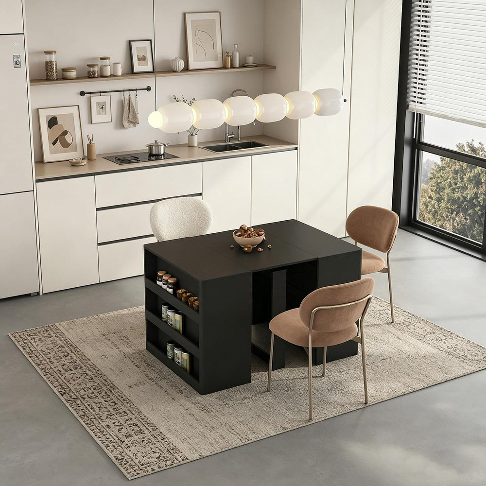 28" - 123" Large Extendable Dining Table, Expandable Table for 2-10...