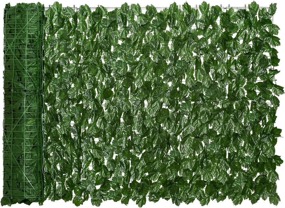 DearHouse Artificial Ivy Privacy Fence, 196.85x39.37inch Artificial Hedges Fe...