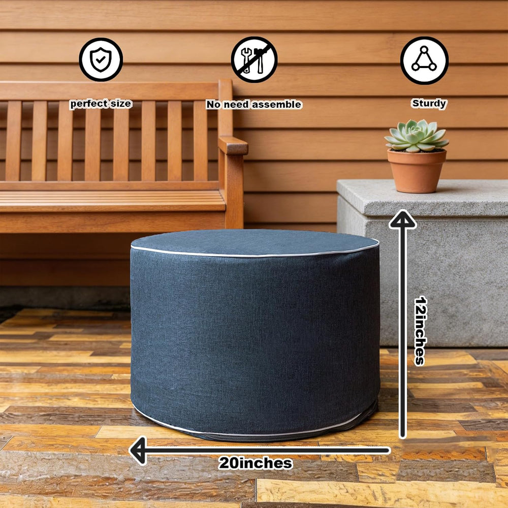 Outdoor Ottoman Outdoor Ottomans for Patio 20x12 Inches Modern Lightweight Fo...