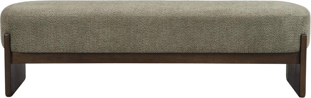 Christopher Knight Home Arden Minimalist Loop Yarn Fabric Dining Bench, Woode...
