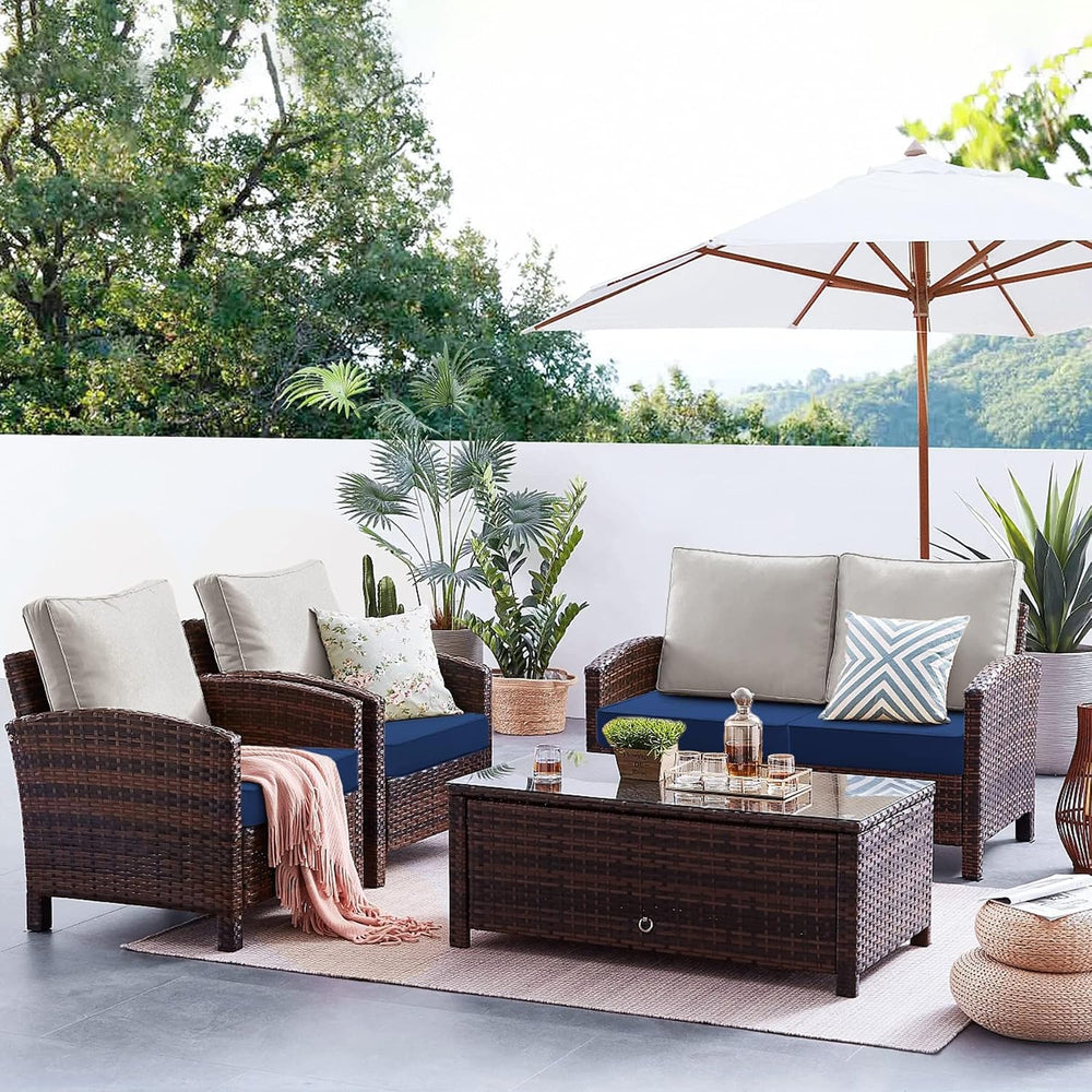 Favoyard Patio Chair Cushions 24 x 24 x 4 Inch Waterproof Outdoor Seat
