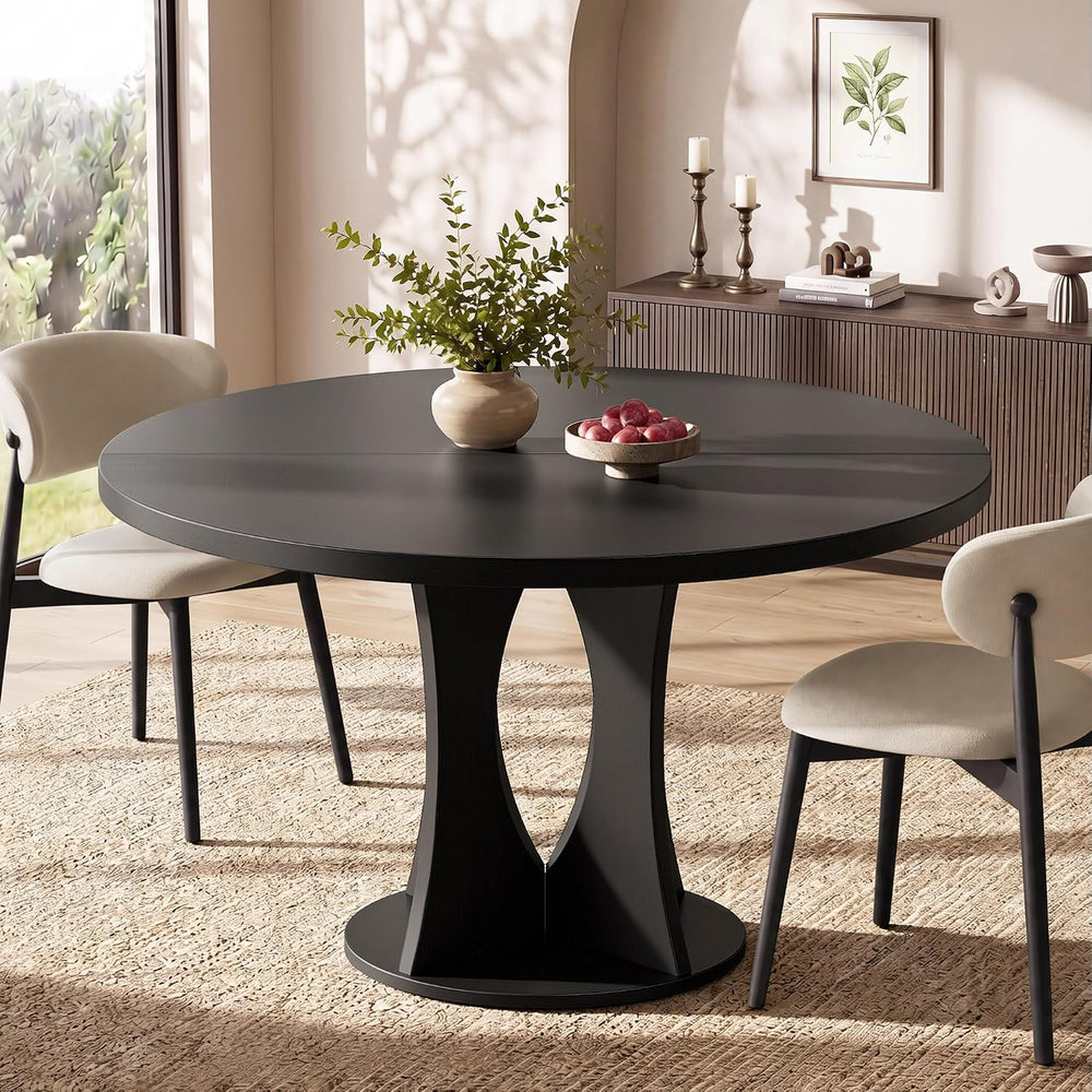 Einhomn 47.2-inch Round Dining Table, Kitchen Table for 4-6, Farmhouse Circle...