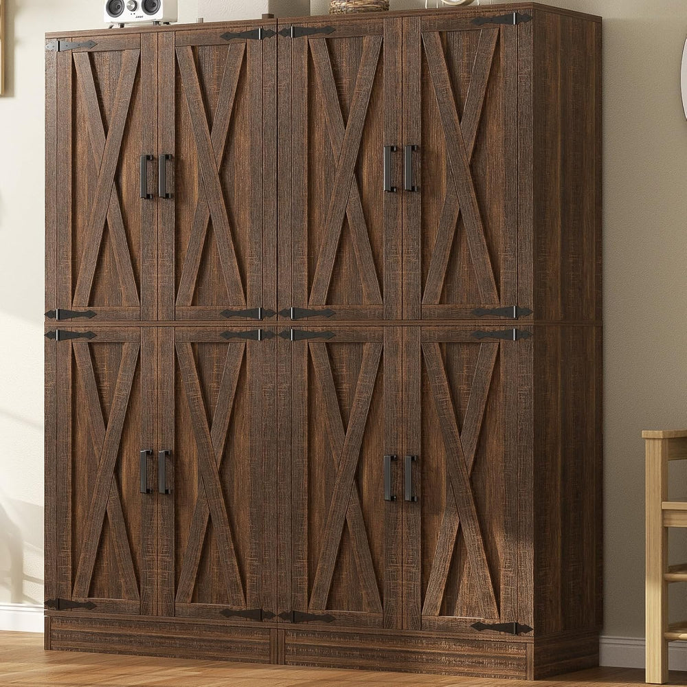 Unikito 71" Tall Kitchen Pantry Cabinet with Adjustable Shelve and Drawe...