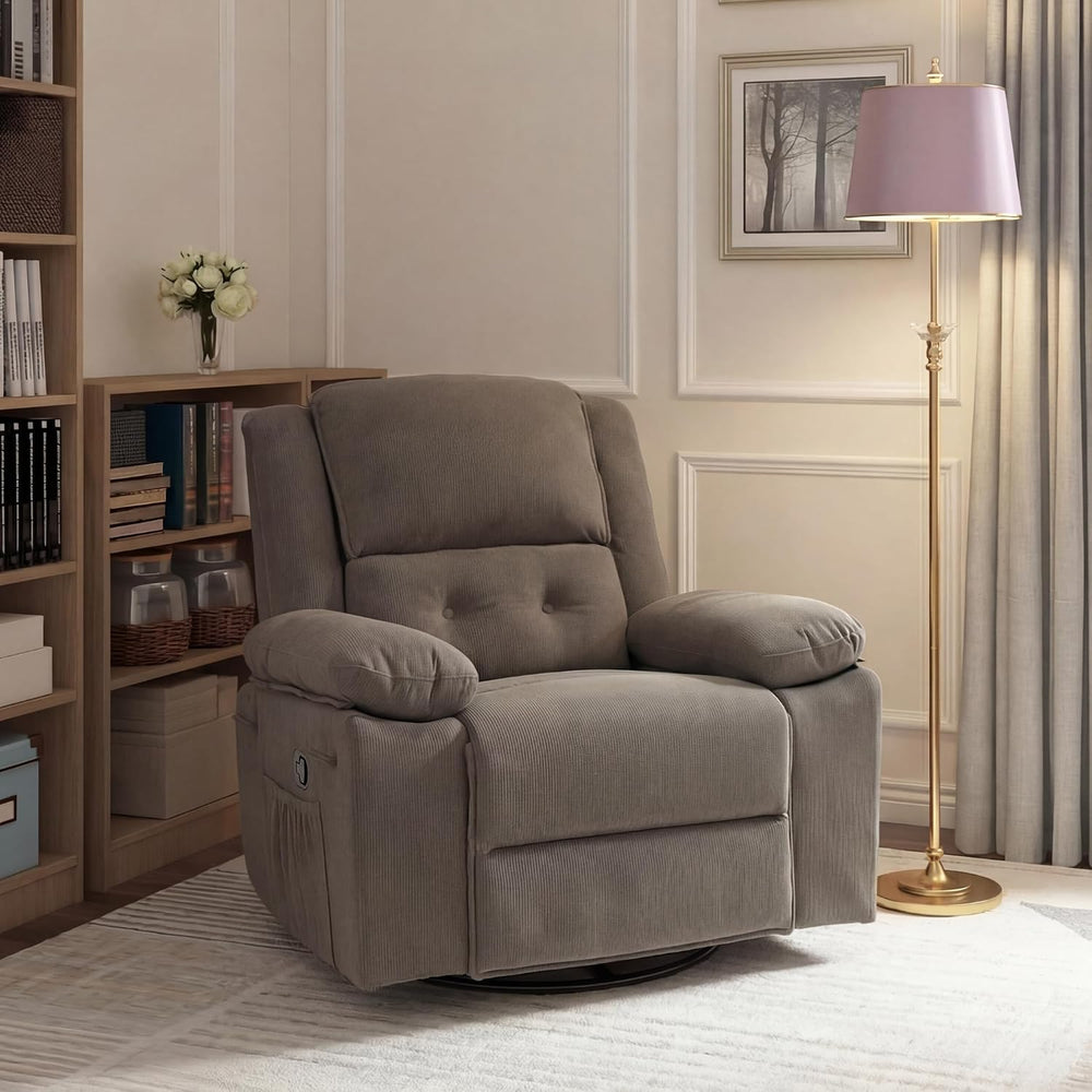 FLEXISPOT XRC2 360° Swivel Rocker Recliner with Massage & Lumbar Heat