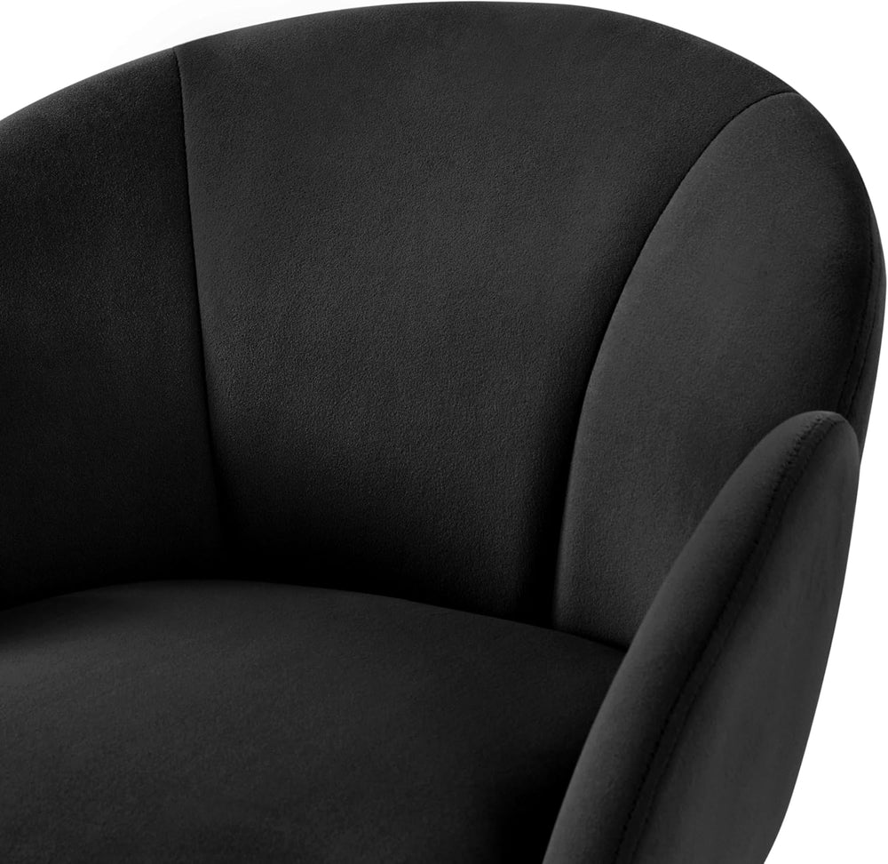Yaheetech Upholstered Petal Dining Chair, Modern Velvet Bucket Dining Chair w...