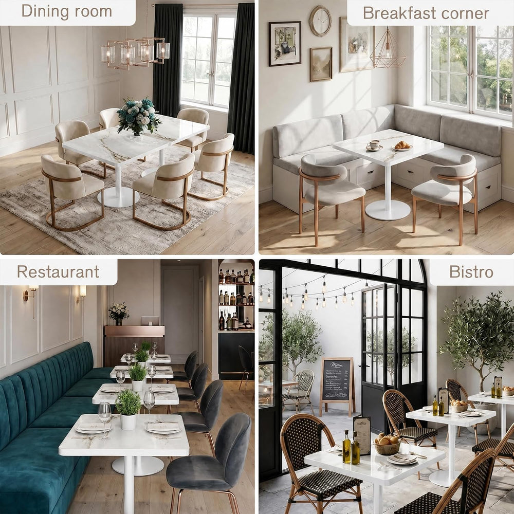 Square Dining Table,31.5'' Small Modern Square Dining Table, Sintered...