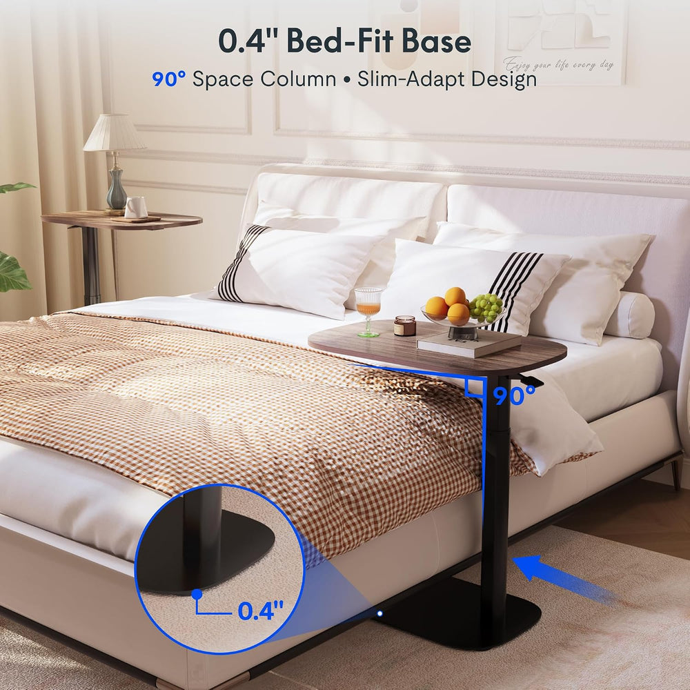 FLEXISPOT Adjustable C Table, Snack Side End Table Sofa Couch Bedside Table L...