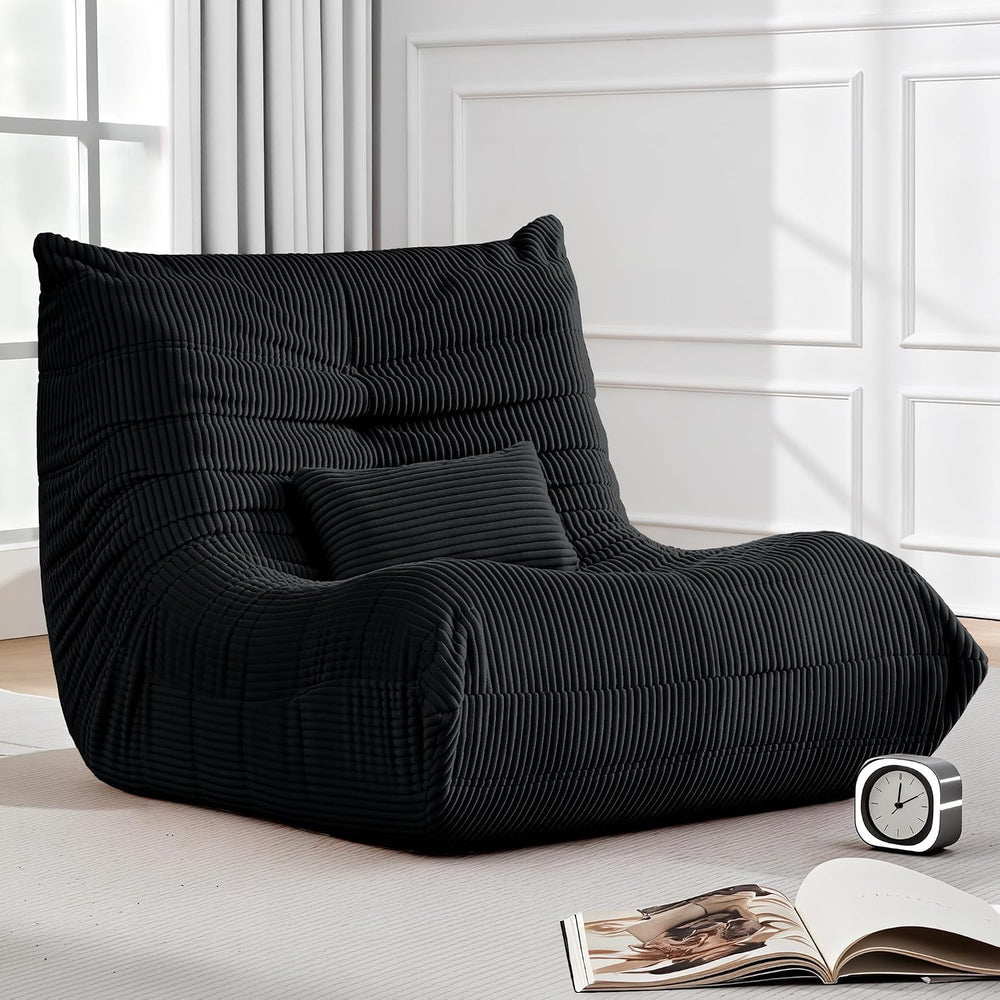 Bean Bag Chair for Adults, Giant Bean Bag Chairs with Lumbar Pillow, Oversize...