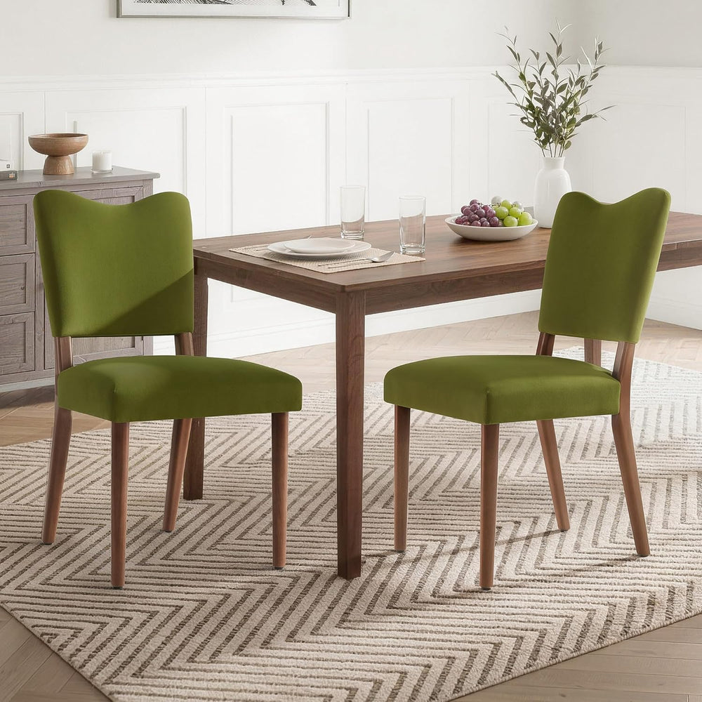 KISLOT Upholstered Dining Chairs Set of 4, Modern Velvet Kitchen Chairs with ...