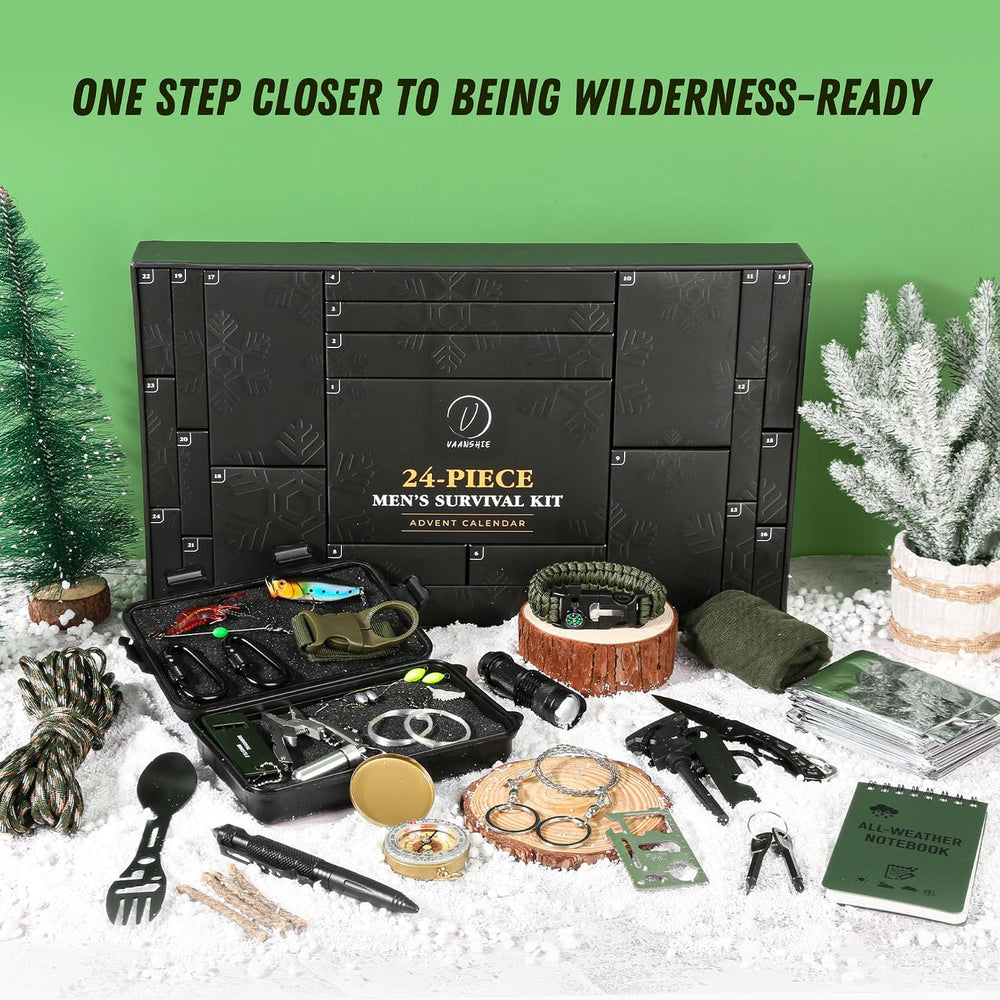 Advent Calendar Survival Kits for Men - 24 Days