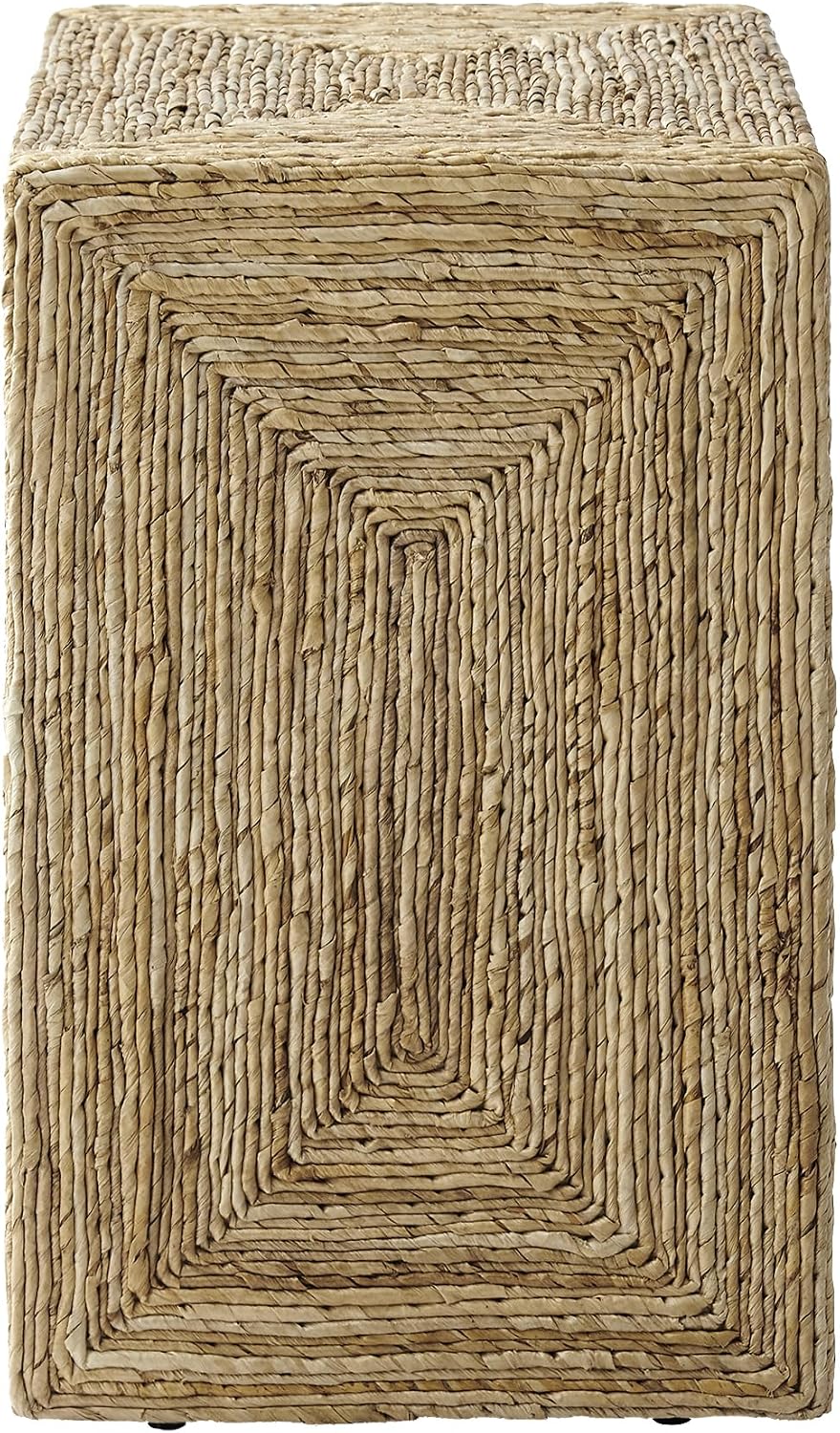 Crosley Furniture Marella Handwoven Banana Leaf End Table, Rattan Side Tables...