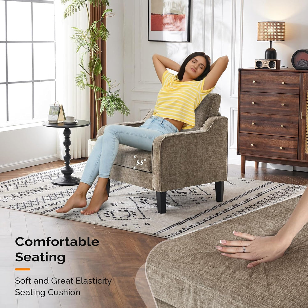 VINGLI Accent Chairs Set of 2, Modern Traditional Armchair for Living Room | ...
