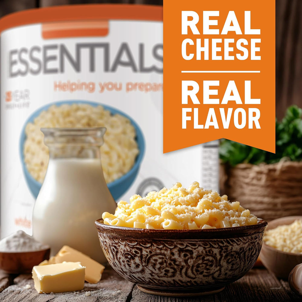Emergency Essentials Freeze Dried White Cheddar Mac & Cheese, Large #10 C...