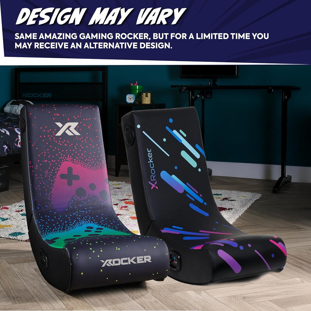 X Rocker Video Gaming Floor Rocker Chair, Built-in Audio, Foldable, for Gamer...