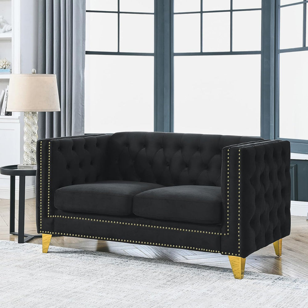 Antetek 80-inch Couches + 58-inch Loveseat Sofa Set for Living Room, Modern B...