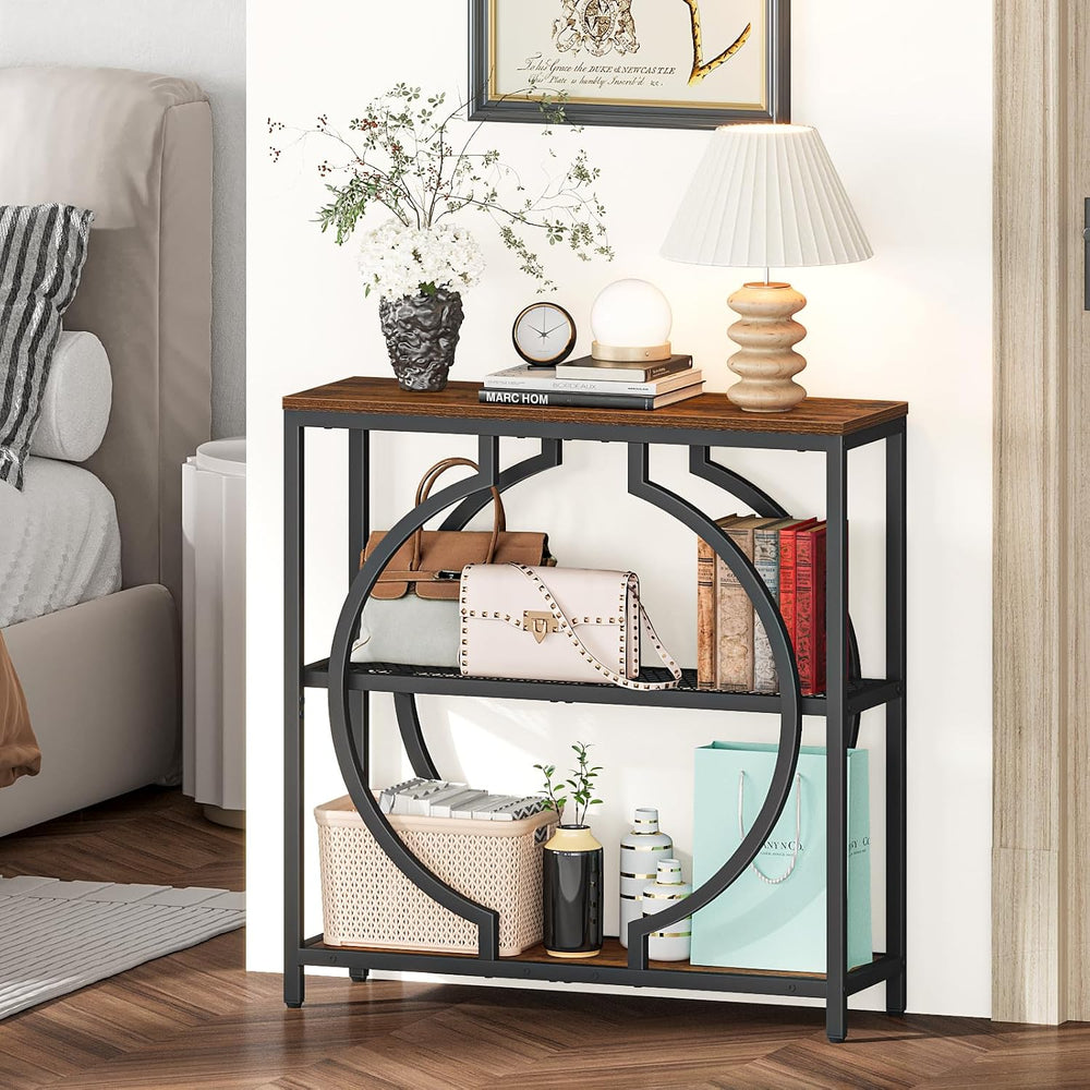 Snughome Entryway Table with 3 Tier Storage Shelves, Narrow Console Table | I...