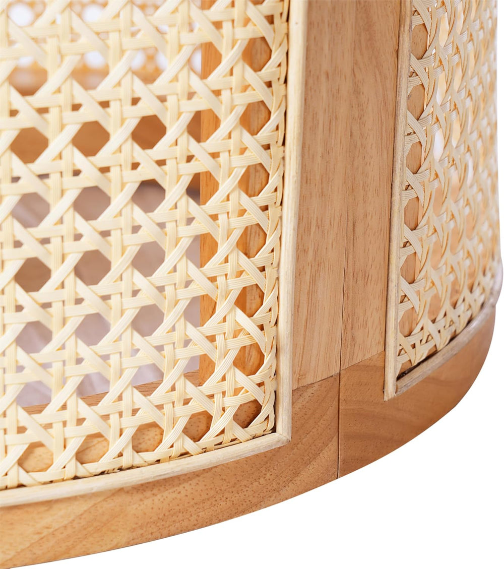 Christopher Knight Home Aurl 15.70" Round End Table, Hollow Woven Side T...