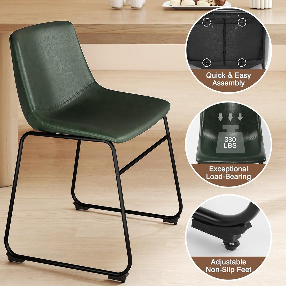 LSSBOUGHT Dining Chairs, Mid-Century Modern Dining Room Chair Kitchen Chairs,...