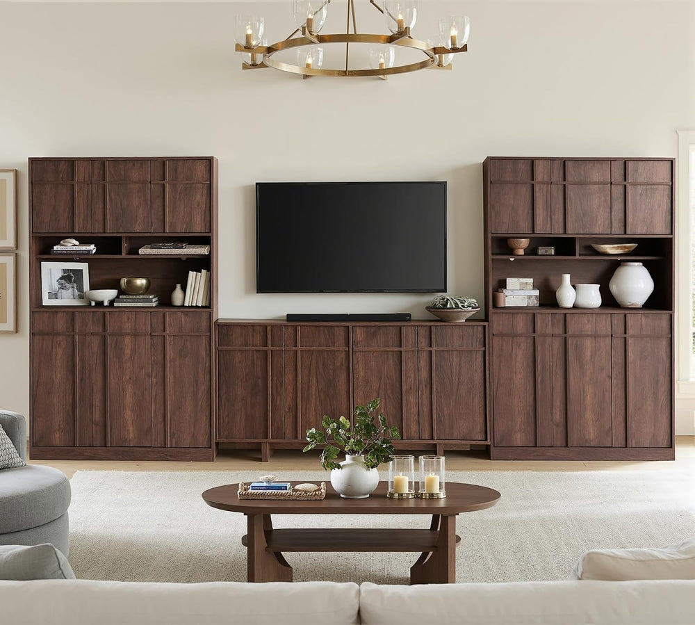 72" Pantry Cabinet, Tall Kitchen Pantry Storage Cabinet with Countertop,...