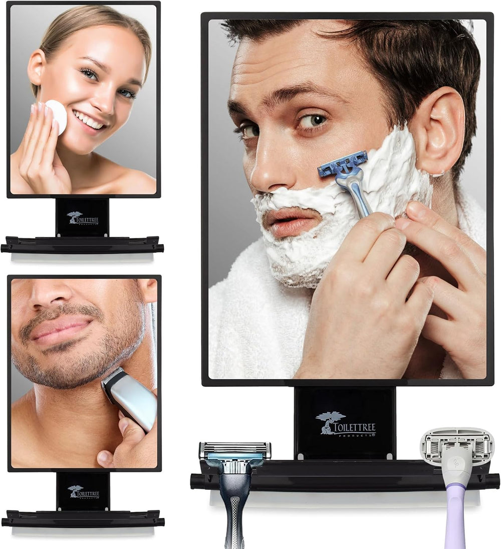 ToiletTree Products Fogless Shower Mirror - Anti-Fog Mirror - Adjustable Shav...