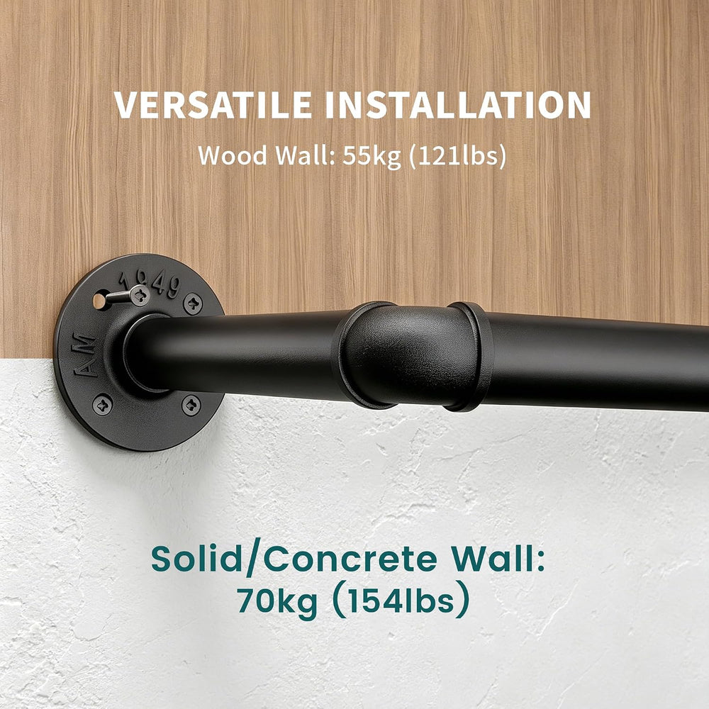 Wall Mounted Clothes Rack 48.8 Inch/4FT