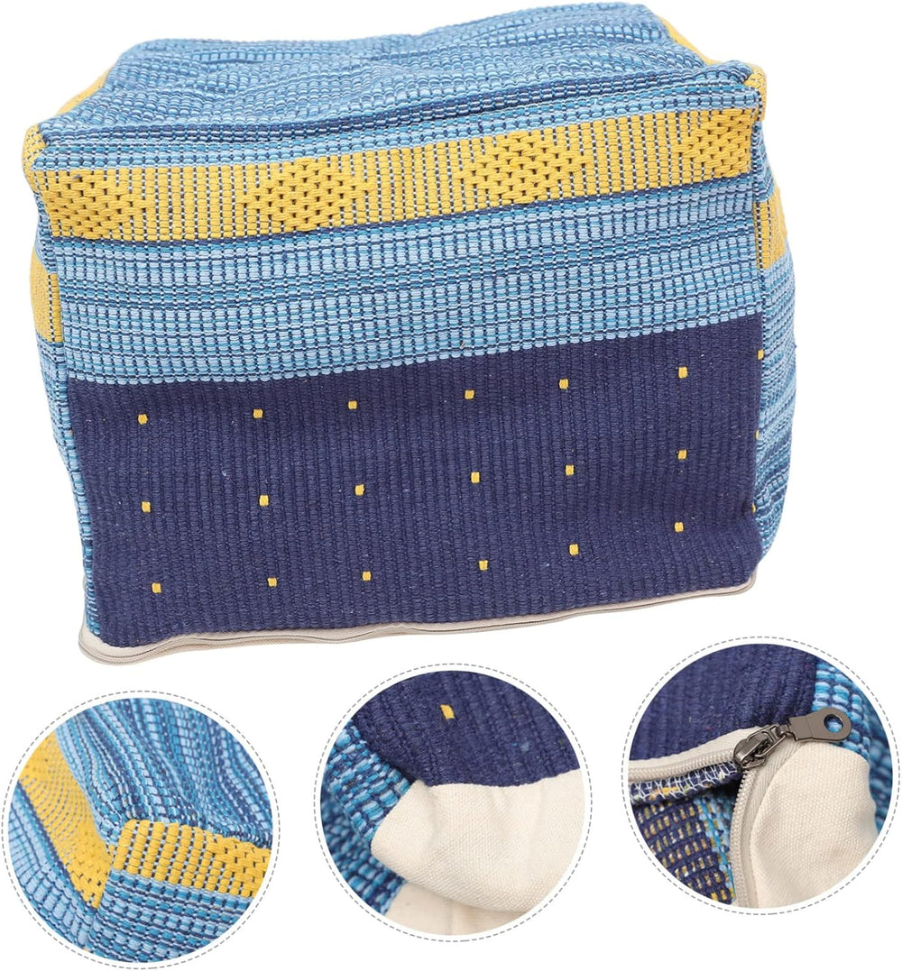 Homoyoyo Footstool Stuffed Foot Rest Floor Foot Stool Outdoor Footrest for Pa...