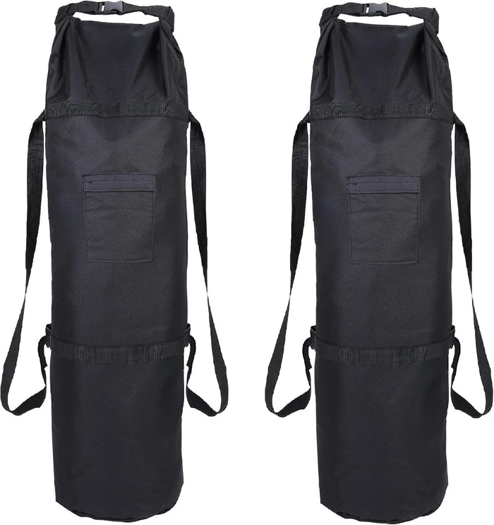 XL(48" X 10") Camping Storage Bag,600D Oxford Fabric Gear Bag with Adjustable Shoulder Straps & Hook Loop Closure & Side Pocket, 2 for Outdoor Camping Hiking Travel(2 Pack)