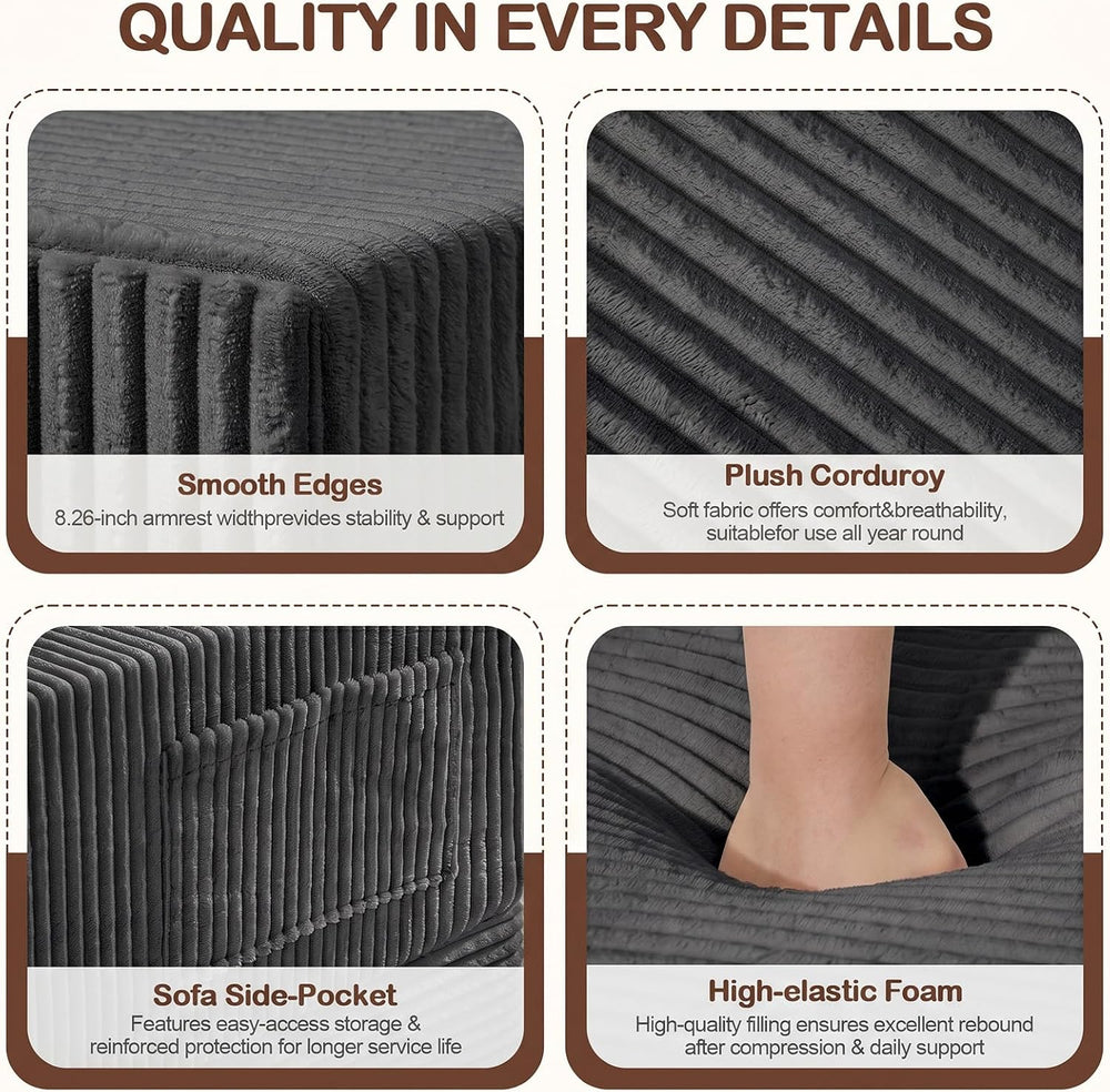 Boneless Loveseat Folding Sofa Bed, Foldable Floor Futon Sleeper Couch Bed - ...