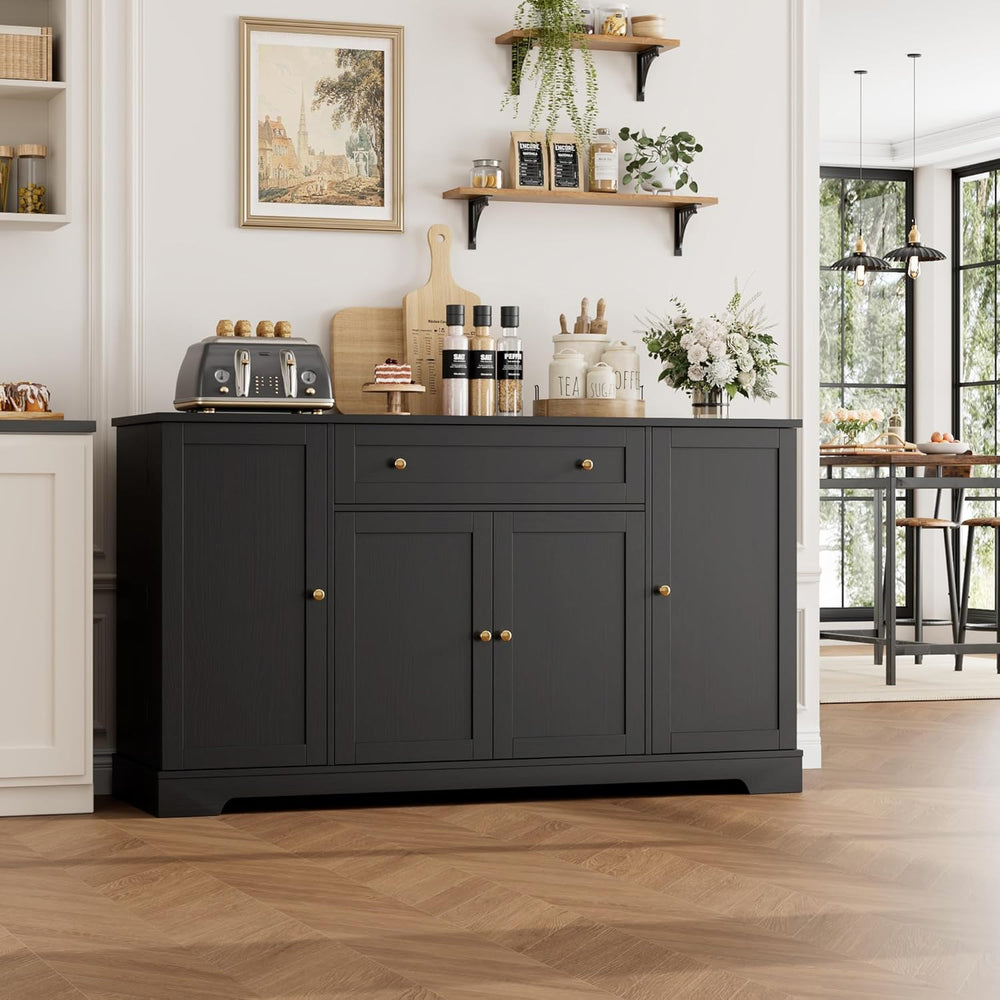HITHOS 54" Buffet Cabinet with Storage, Modern Kitchen Buffet Sideboard ...