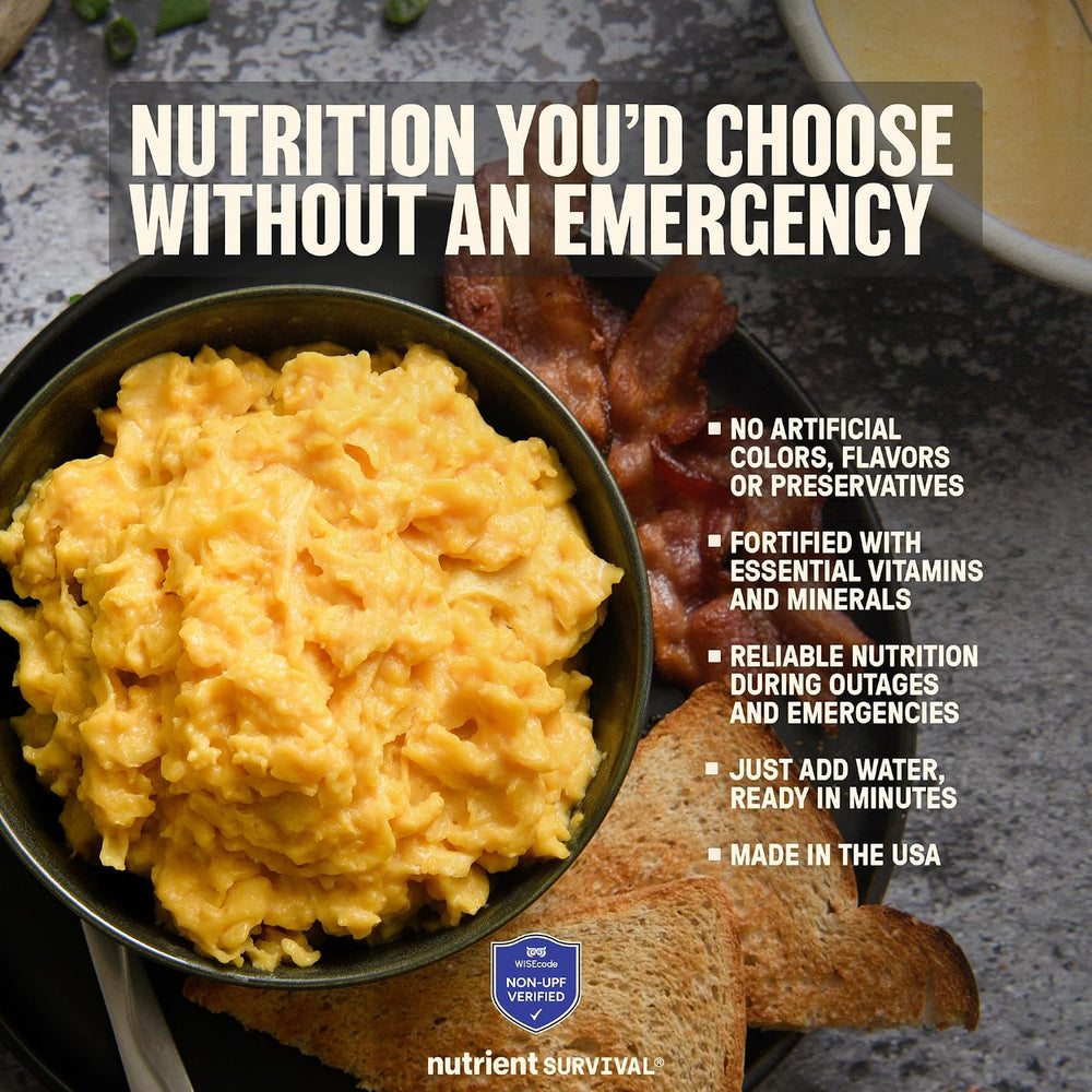 70 Egg Equivalent Nutrient Survival Vitamin Powdered Eggs Blend, Freeze Dried...