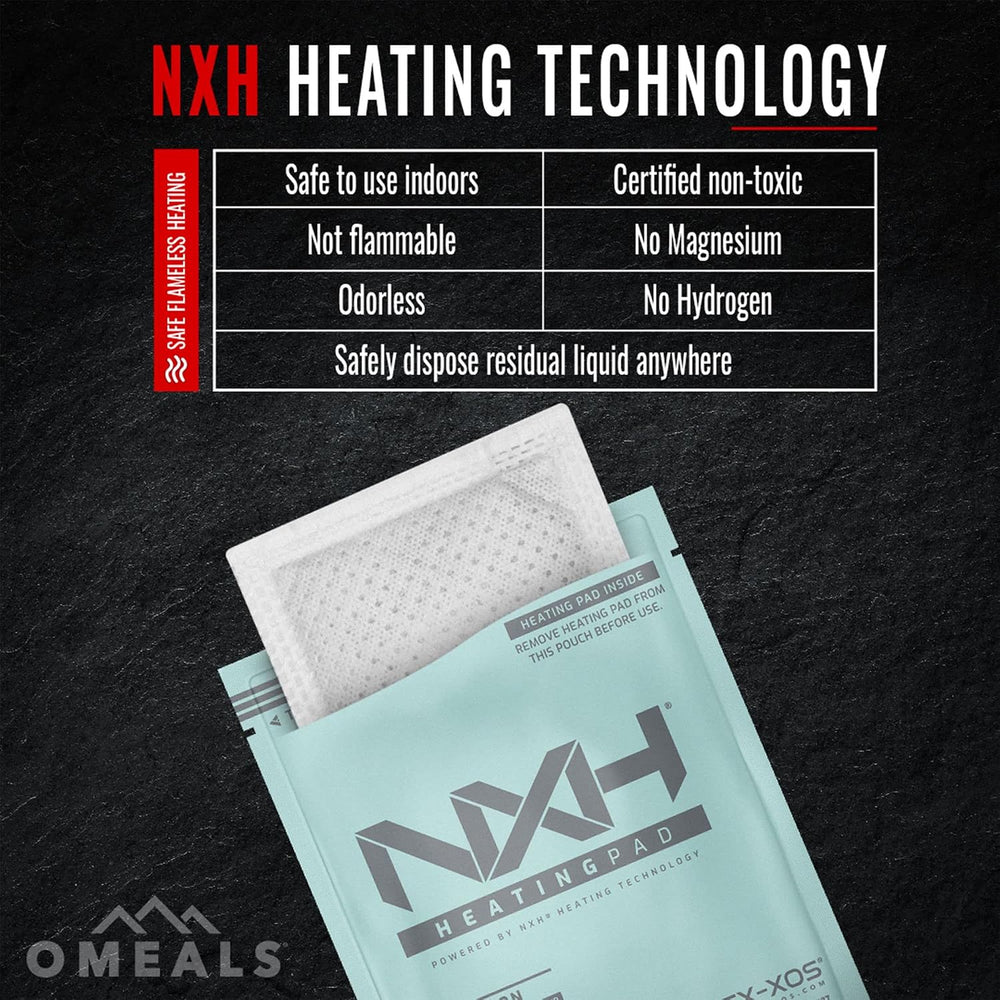 OMEALS Vegetarian Chili-MRE-Extended Shelf Life-Fully Cooked w/Heater-Perfect...